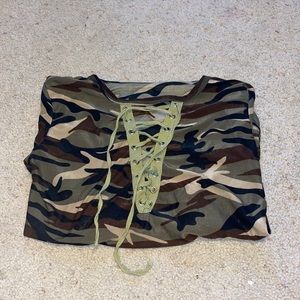 Camo Silk Long Sleeve